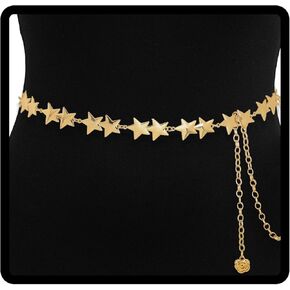 Navoky Star Waist Chain Silver Women Belly Chain Fashion Body Chains Waist Belt Jewelry Accessory for Dress and Pants