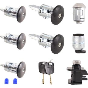 4425134 Complete Lock Set Compatible with Ford Transit Connect 2010 2011 2012 2013, Door Lock Kit with Keys, Ignition Switch