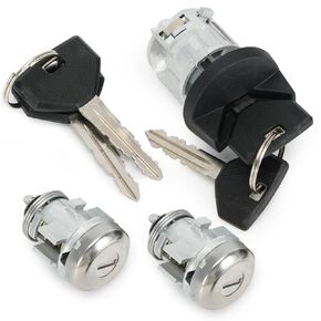 Ignition Switch Lock Cylinder with Door Lock & Keys Compatible with Dodge Ram 1500 2500 3500 1997-2002 Dakota Durango Viper 97-00 for Jeep Grand Cherokee 1998 Replaces # 5003845AA 56021346AB