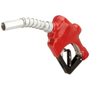 Husky 026810N-02 HS 1-Inch Diesel Nozzle with Three Notch Hold Open Clip, Red, Made in USA