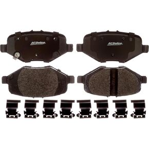 ACDelco Gold 17D1612MHPVF1 Enhanced Performance Semi-Metallic Rear Disc Brake Pad Set (Police)
