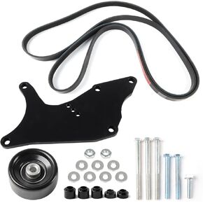 LS Dual Alternator Bracket Kit Compatible with GM 4.8L 5.3L 6.0L 6.2L Vortec V8 Engine 1999-2013 Chevy Tahoe Suburban Silverado, GMC Yukon, Cadillac Escalade, Hummer H2