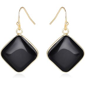 Natural Stones Earrings Crystals Stone Heart Birthstone Earrings 925 Sterling Silver Jewelry Mother's Day Gifts for Women in Kuwait