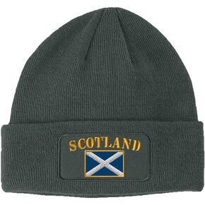 Prosy Pros Patch Beanie للرجال والنساء اسكتلندا العلم تطريز القبعات قبعة الجمجمة 1 الحجم