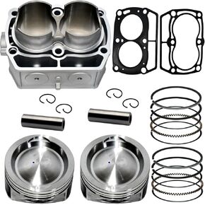 Tupo 80mm Cylinder Piston Ring Gasket Top End Rebuild Kit Compatible with Polaris Ranger 800 RZR 800 RZR800 Sportsman X2 800 Crew 800 Sportsman 800 MV7 2005-2014 Twin Cylinder