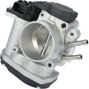 Motoforti Throttle Body Assembly, 64mm Throttle Body Actuator No.35100-3E100 for Hyundai Santa Fe 2.7L V6 - Gas 2007-2009 Aluminum Alloy Silver Tone, 1 Pcs Long-lasting