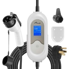 MPLUS ELECTRAL OPERCHARCHENT محطة 16 أمبير المستوى 1 و 2 شحن EV المحمول يشمل NEMA 5-15P و 6-20 متوافق مع J1772 سيارات كهربائية شاحن الطوارئ المحمولة السفر المنزلية