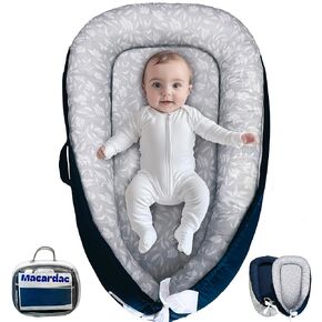 Baby Lounger For Newborn,100% Cotton Breathable & Soft Baby Nest (0-24 Months), Portable Infant Lounger Baby, Newborn Lounger Pillow, Snuggle me Lounger, Baby Lounger Pillow for Home & Travel