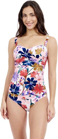 Profile by Gottex Melody Floral Print Women’s D Cup Tankini Top with Underwire and Fully Lined Swim Essential in Saudi Arabia