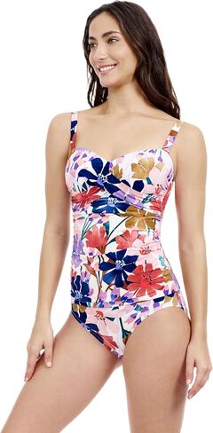 Profile by Gottex Melody Floral Print Women’s D Cup Tankini Top with Underwire and Fully Lined Swim Essential in Saudi Arabia
