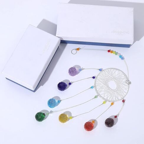 Colorful Crystals Sun Catcher Hanging Suncatchers Chandelier Lamps Light Pendant Prisms Hanging Ornament for Home Decoration in Saudi Arabia