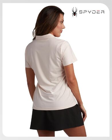 قميص Spyder Womens Golf - قمصان بولو رطبة خفيفة الوزن 4 -زر للنساء مع حماية من أشعة الشمس 30+ للرياضة in Kuwait