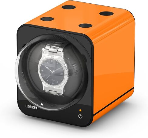 Boxy Fancy Brick Single Automatic Watch Winder with Adapter Parent in Saudi Arabia