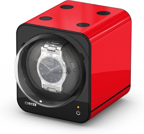 Boxy Fancy Brick Single Automatic Watch Winder with Adapter Parent in Saudi Arabia