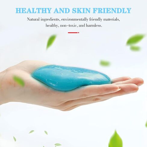 Cleaning Gel for Car, Universal Vehicle Interior Detailing Cleaning Putty Gel, Detail Cleaner Tools for Keyboard Vent PC Laptop Camera, Automotive Duster Remover Cleaner Accessories (Blue) in Kuwait