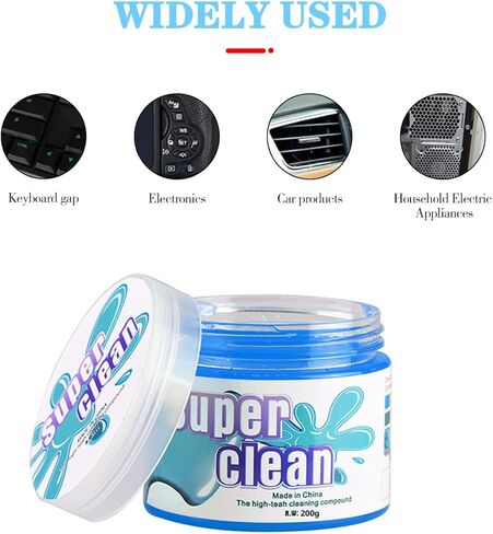 Cleaning Gel for Car, Universal Vehicle Interior Detailing Cleaning Putty Gel, Detail Cleaner Tools for Keyboard Vent PC Laptop Camera, Automotive Duster Remover Cleaner Accessories (Blue) in Kuwait