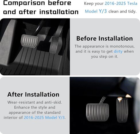 غطاء دواسة دواسة دواسة الغاز غطاء دواسة دواسة فرامل الغاز لأداء Tesla Model 3/Y متوافق مع الطراز Y Juniper و Model 3 Highland in Kuwait