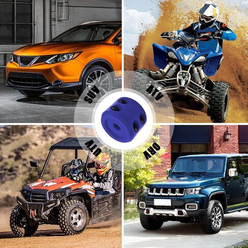 Rubber Winch Stopper, Winch Cable Hook Stopper, Silicone Rubber Stopper Protects Synthetic Winch Rope, Car Accessories Winch Rope Bump Shock Saver Dampener Absorbent Stopper (Blue/Black) in Saudi Arabia