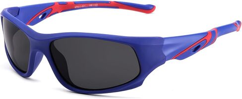 Hycredi Kids Sports Polarized Sunglasses - Unbreakable Youth Baseball Beach Sunglasses with Strap for Boys Girls Age 4-12 in Saudi Arabia
