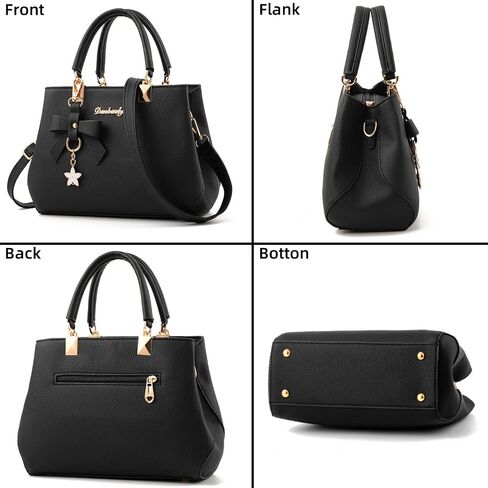 Womens Handbag Leather Tote Bag Singgle Shoulder Bag Pockets Purses Commuter Bag Tote bag Crossbody Bag with Zippers in Saudi Arabia
