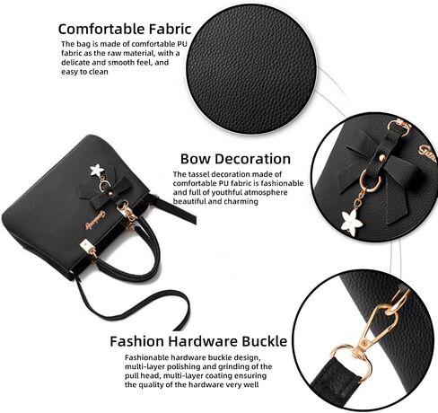 Womens Handbag Leather Tote Bag Singgle Shoulder Bag Pockets Purses Commuter Bag Tote bag Crossbody Bag with Zippers in Saudi Arabia