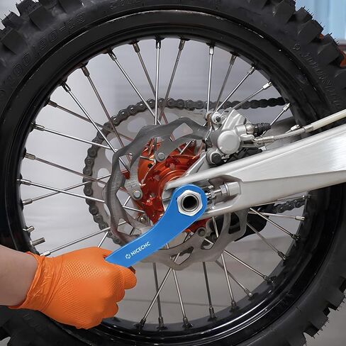 أداة إزالة عجلة الدراجات النارية للأداة 17 × 27x32mm محور مفتاح الربط المتوافق مع KTM 125-1290 Excf XC XCW XCF SX SXF Adventure Duke LC4 Supermoto 1998-2022 ، انظر الملاءمة in Kuwait