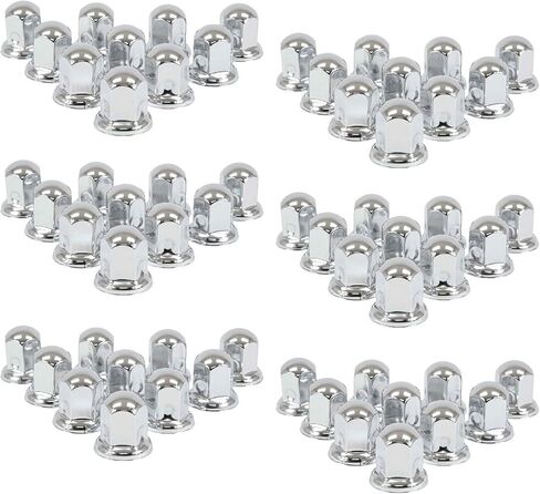 Mytee Products Chrome Metal Lug Nut Covers, 2"(H), fits 33mm, Push on (60 Pack) in Saudi Arabia
