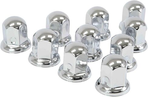 Mytee Products Chrome Metal Lug Nut Covers, 2"(H), fits 33mm, Push on (60 Pack) in Saudi Arabia