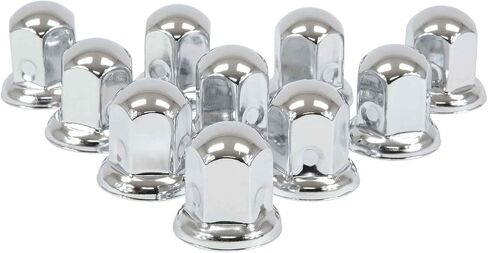 Mytee Products Chrome Metal Lug Nut Covers, 2"(H), fits 33mm, Push on (60 Pack) in Saudi Arabia