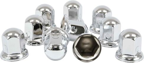 Mytee Products Chrome Metal Lug Nut Covers, 2"(H), fits 33mm, Push on (60 Pack) in Saudi Arabia