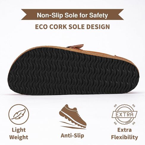 Casual Women's Mules & Clogs Slip-On Memory Foam Cloud Mules for Womens Mens with Non-Slip Sole Indoor/Outdoor Comfort Supportive Cork Sole Mules for Women 2025 in Kuwait