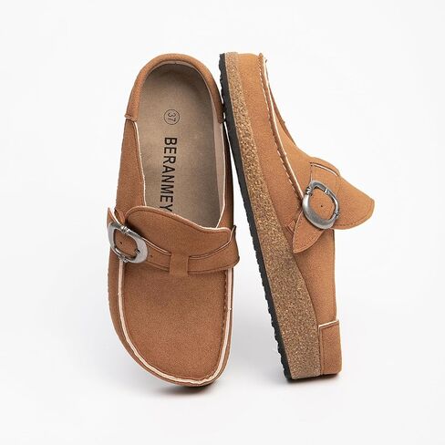 Casual Women's Mules & Clogs Slip-On Memory Foam Cloud Mules for Womens Mens with Non-Slip Sole Indoor/Outdoor Comfort Supportive Cork Sole Mules for Women 2025 in Kuwait