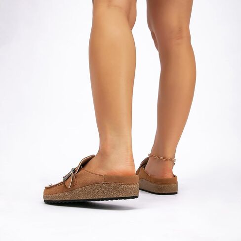 Casual Women's Mules & Clogs Slip-On Memory Foam Cloud Mules for Womens Mens with Non-Slip Sole Indoor/Outdoor Comfort Supportive Cork Sole Mules for Women 2025 in Kuwait