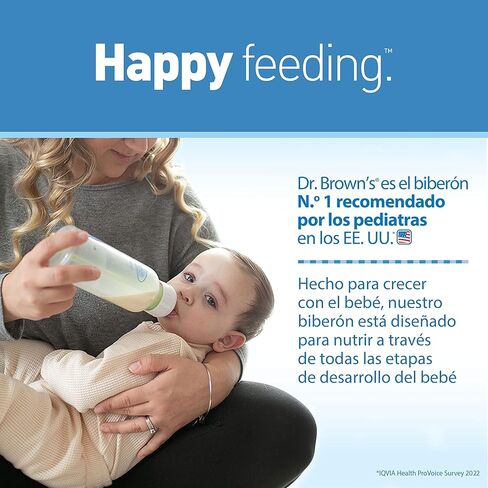 زجاجة دكتور براونز ناتشورال فلو المضادة للمغص + زجاجة ضيقة للأطفال، 4 أونصة/120 مل، مع حلمة التدفق البطيء من المستوى 1، باللون الوردي، من الولادة فما فوق، 4 عبوات in Kuwait