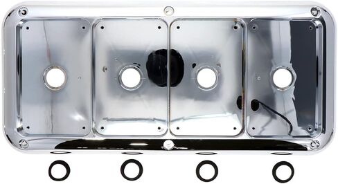 Tecniq inc chrome Quad Bezel مع Gasket & Gromsets-K60-0C40-1 in Saudi Arabia