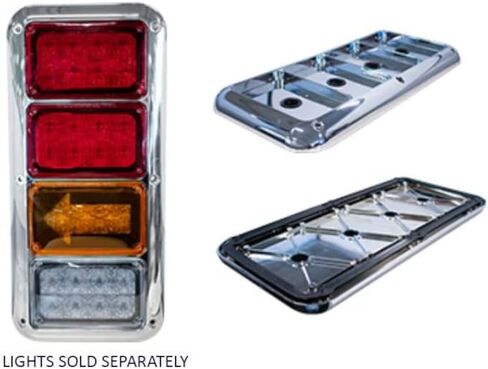 Tecniq inc chrome Quad Bezel مع Gasket & Gromsets-K60-0C40-1 in Saudi Arabia