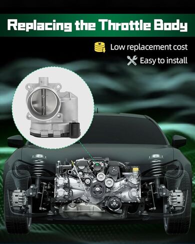 Throttle Body, SCTIOO Fuel Injection Electronic Throttle Body Assembly 06K133062N 06K133062E 06K133062F 06K133062D 06K133062C 0280750606 0280750588 0280750583 TB1255 Throttle Body Assembly in Kuwait