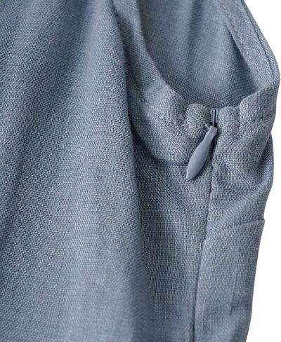 Amazhiyu Women's 100% Linen Summer Casual Sleeveless Midi Shift Tank Dresses in Saudi Arabia