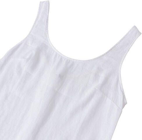 Amazhiyu Women's 100% Linen Summer Casual Sleeveless Midi Shift Tank Dresses in Saudi Arabia