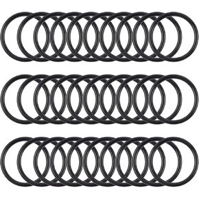 Framendino, 30 Pack 2 Inches Plastic Dream Catcher Rings Hoops for DIY Floral Craft Black