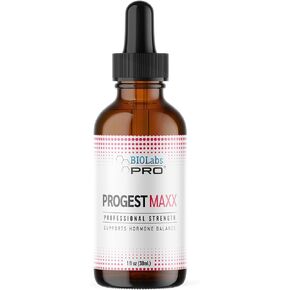 Biolabs Pro Progest Maxx Progesterone Oil ، هرمون البروجسترون الحيوي الطبيعي للنساء ، ومضات الساخنة ودعم انقطاع الطمث ، زجاجة 1 أوقية - العرض لمدة ثلاثة أشهر