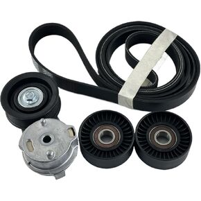 38382 Belt Tensioner Pulley And Serpentine Belt Kit Fit for Dodge Ram 1500/2500/3500 5.7L V8 2003-2008,Replace# 53032130AA, 53032130AC, 38058, 7PK2570