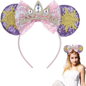 Christmas Mouse Ears Headbands Christmas Sequin Santa Reindeer Christmas Headband Park Ears Cosplay Costumes Accessories