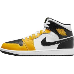Air Jordan 1 Mid (DQ8426-701 ، مغرة أصفر/مغرة بيضاء/أصفر/أسود)