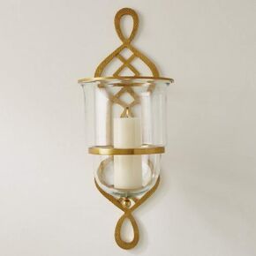 Global Views 4.90131 Grand Fret Hurricane-Gold - (Each) - Decorative Centerpiece for Home, Office, Wedding