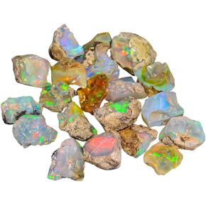 طبيعية AA+ Ethiopian Opal Gemstone الكثير لمستلزمات الجملة ، وصنع DIY والمجوهرات ، ولعب النار متعدد الألوان