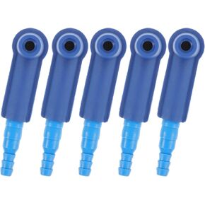 5PCS Brake Bleeder Adapter, Exchange Tool Connector Brake Bleeding Kit Universal Oil Bleeder Pump Exchange Adapter Professional Pumping Connectors Brake System Bleeding Tools Car Accessories