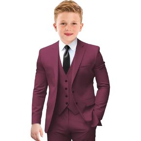 Boys Suit Formal Suits for Boys Slim Fit Tuxedo Suits Set Boy Dress Clothes Toddler Wedding Outfit