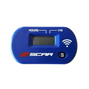 SCAR Wireless Vibration Hour Meter Dirt Bike Moto Cross Enduro ATV Motorcycle Moto Compatible with Yamaha Kawasaki Suzuki Husqvarna Sherco - Blue