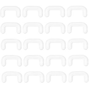 Datoa 20pcs حلقات حاجز واضحة RETAINER 14G/16G مرنة أكريليك على شكل حرف U حلقة الأنف الحاجز حاجز مثقوب المجوهرات